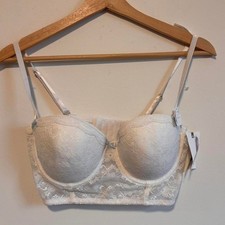 White lace bra 36c nwt