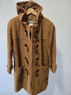 Yves Saint Laurent Variation Duffle Coat Wool Size 36 Fr Camel