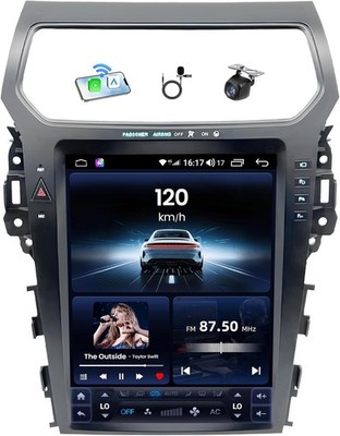 12.1'' 4+64G Car Radio Stereo GPS carplay android auto For Ford Explorer 2011-19