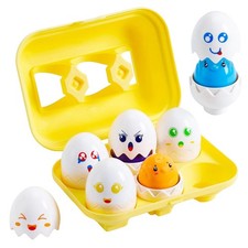 Matching Eggs Toy Shapes Colour Sorter Babies Toddler Educational Sensory Puzzle