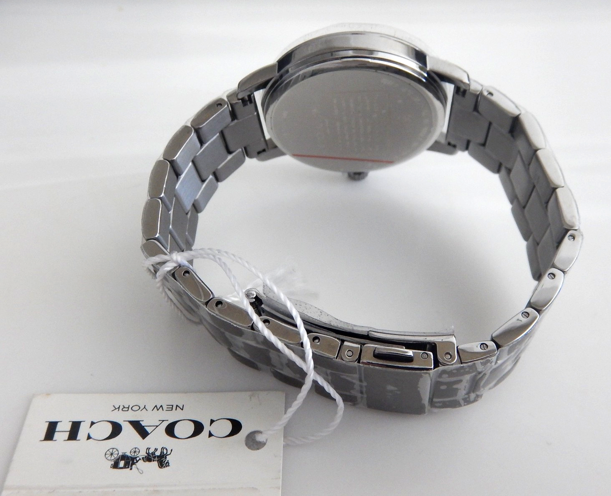 New Coach Grand Women’s Gunmetal Grey 36mm Bracelet Watch 14502924 Coach Grand Women main image 2