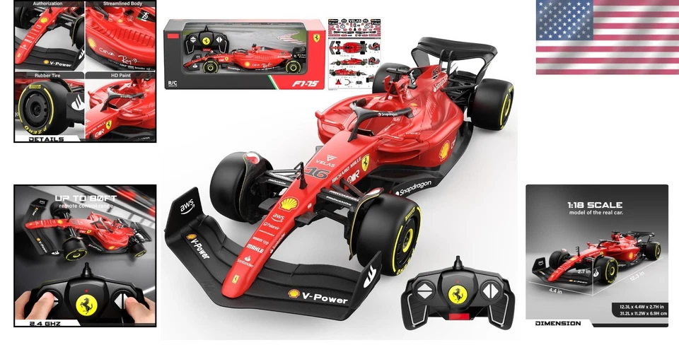 1:18 Ferrari F1 75 RC Car - Officially Licensed - Image 2 of 4