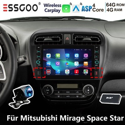 Apple CarPlay Android15 GPS Navi Für Mitsubishi Mirage Space Star Autoradio WiFi