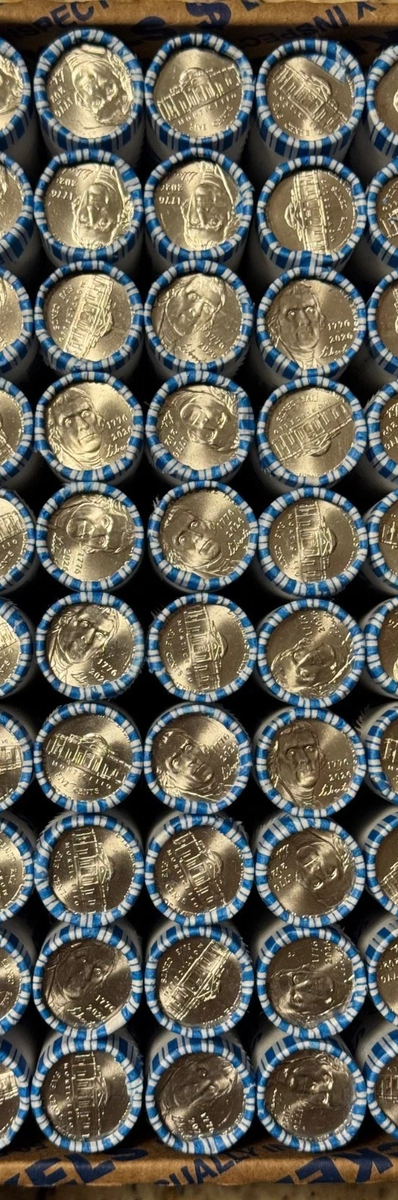 1776 - 2026 P 5C Jefferson Nickel Roll Semiquincentennial