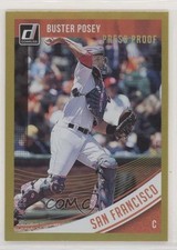 2018 Donruss Variations Press Proof Gold 15/99 Buster Posey (Throwing) #167 fm0