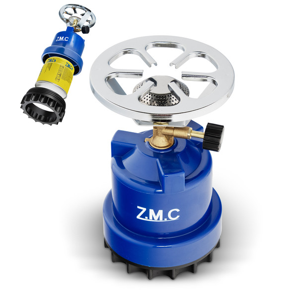 Zmc 2In1 Campingkocher Gaskocher Kartuschenkocher 1 Flammig + Gaskartuschen 190G-image