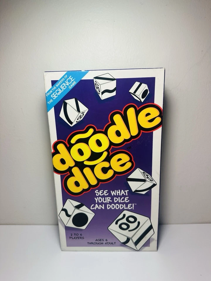 Doodle Dice Game COMPLETE Jax 2005 Makers of Sequence Family Kids Matching Game - Image 2 of 4