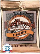 Ernie Ball 2148 Earthwood Phosphor Bronze Acoustic Guitar Strings - .011-.052