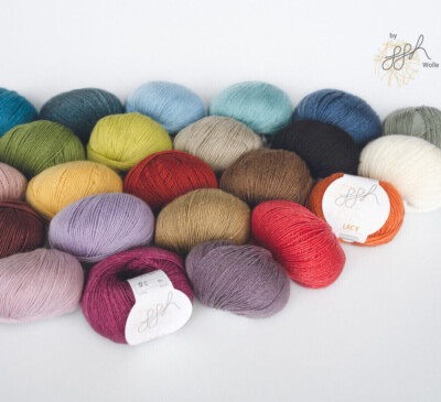 ggh LACY - edle Mischung aus Merinowolle & Seide - feines Lacegarn Nd. 3,5 - 4,0