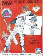1969 World Series baseball program New York Mets Baltimore Orioles unscored inv2