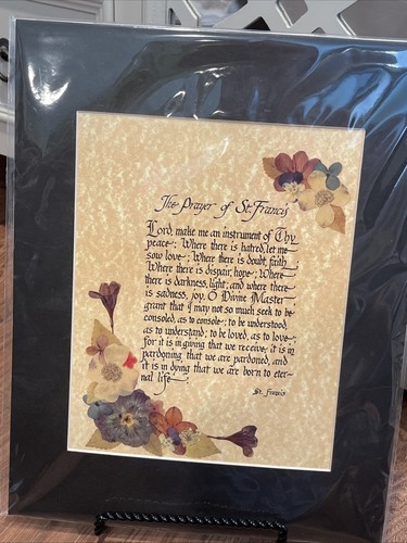 Catholic Print The Prayer Of St Francis  - 8" x 10" Matted