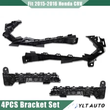 4PCS Front Bumper Brackets Hold Mount+Headlight Bracket For 2015-2016 Honda CRV