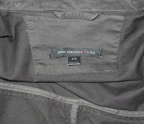 NEU John Varvatos Grafikdruck Utility Jacke SCHWARZ Größe XSmall/Small Baumwolle - Bild 12 von 13