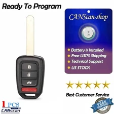 For 2013-2015 Honda Accord, 2014-2015 Honda Civic Keyless Entry Remote Key Fob