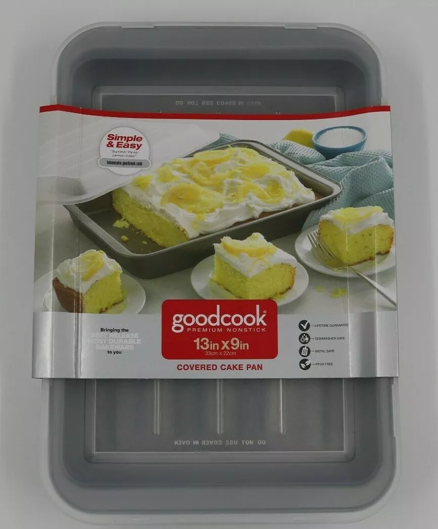 13 x 9 Rectangle Pan w/Lid and handle, Nonstick - GoodCook