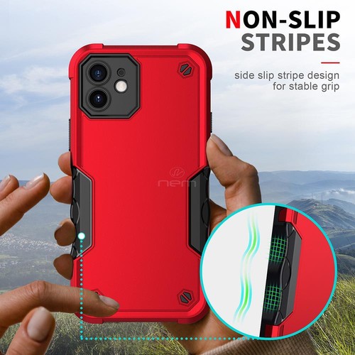 For iPhone 16 Pro Max/16 Pro/16 Plus Case Phone Shockproof Cover +Tempered Glass - Picture 6 of 19