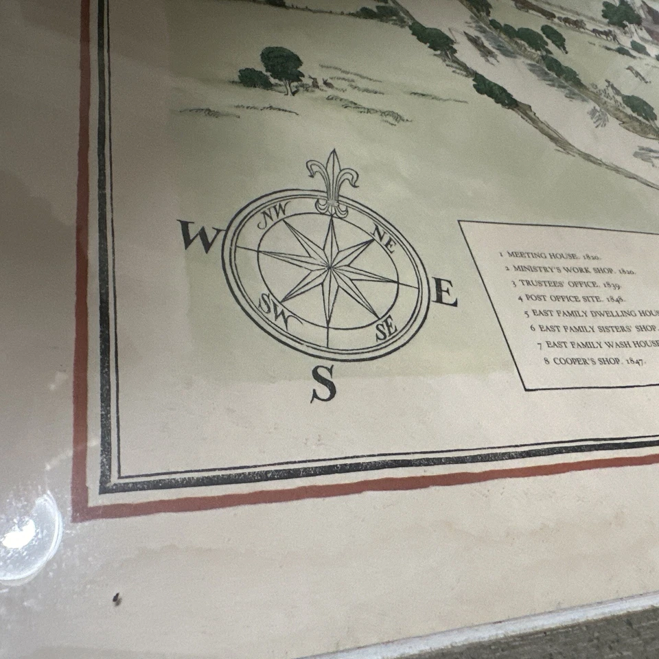 ORIGINAL VINTAGE 1964 Fritz Kredel Shakertown At Pleasant Hill Kentucky Print - Image 3 of 4