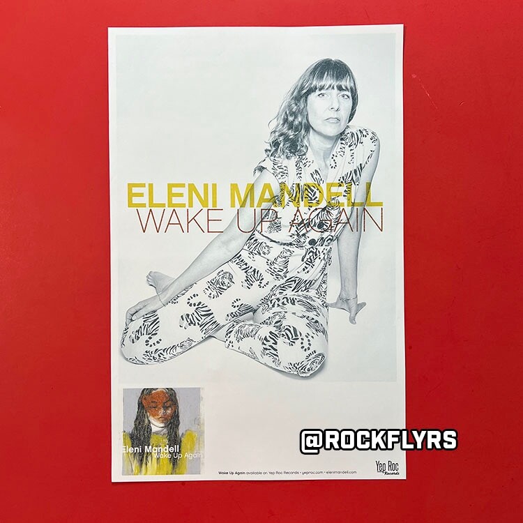 ELENI MANDELL "WAKE UP AGAIN" 11x17 Record store promo poster