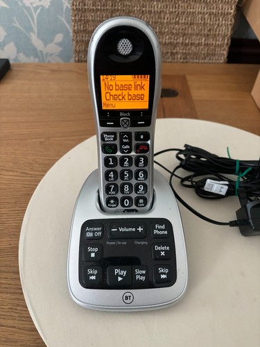 BT 4600 Big Button Handset Cordless Phone-Answer Machine -Call Blocker, Used.