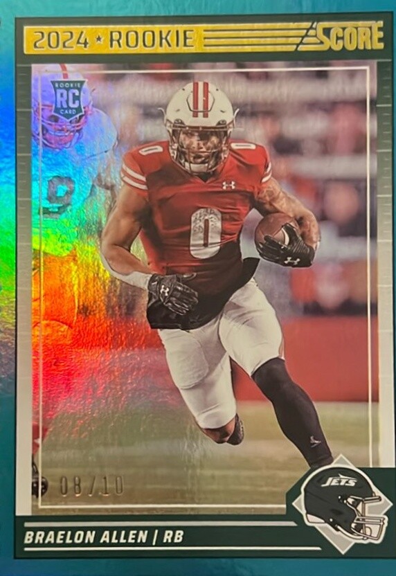 2024 Score #390 Braelon Allen Die-Cut 08/10