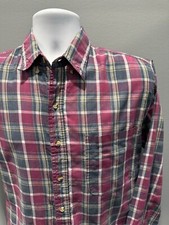 VTG McGregor Classics Men's Medium Button Down Shirt Purple Plaid Western
