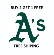 Oakland A's  MLB Baseball Vinyl Die Cut Car Decal - FREE SHIPPING