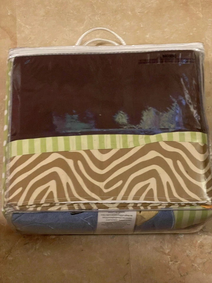 NUEVO Tiddliwinks Safari Friends 3 piezas Cuna Bebé Guardería Ropa de Cama Edredón Sábana Volantes Foto 4 de 4