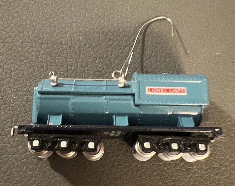 Hallmark Keepsake Die Cast Ornament Lionel Train Blue Comet 400T Oil Tender 2002