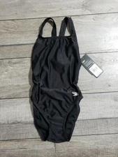 Speedo Women's Swimsuit One Piece Prolt Super Pro Solid Sz 30, Black 