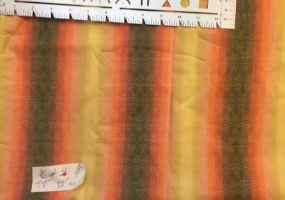 True Vintage Ombre Striped Cotton Ikat Jacquard Cotton Fabric By the Yard
