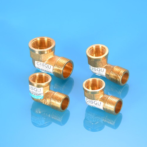 1pc 1/2" 3/4" Female x Male BSP Elbow Reducer Brass Pipe Coupler Tube Fitting - Picture 4 of 24