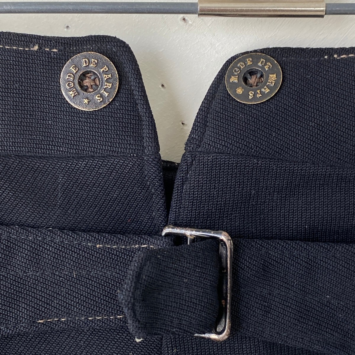 antique French wool trousers 19世紀　アンティーク 19th Century French Antique Wool Pant / Crafted Work / Back