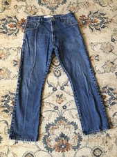 Levis Jeans 517 Denim Pants Mens 34x30 Blue Bootcut Cowboy Western Workwear