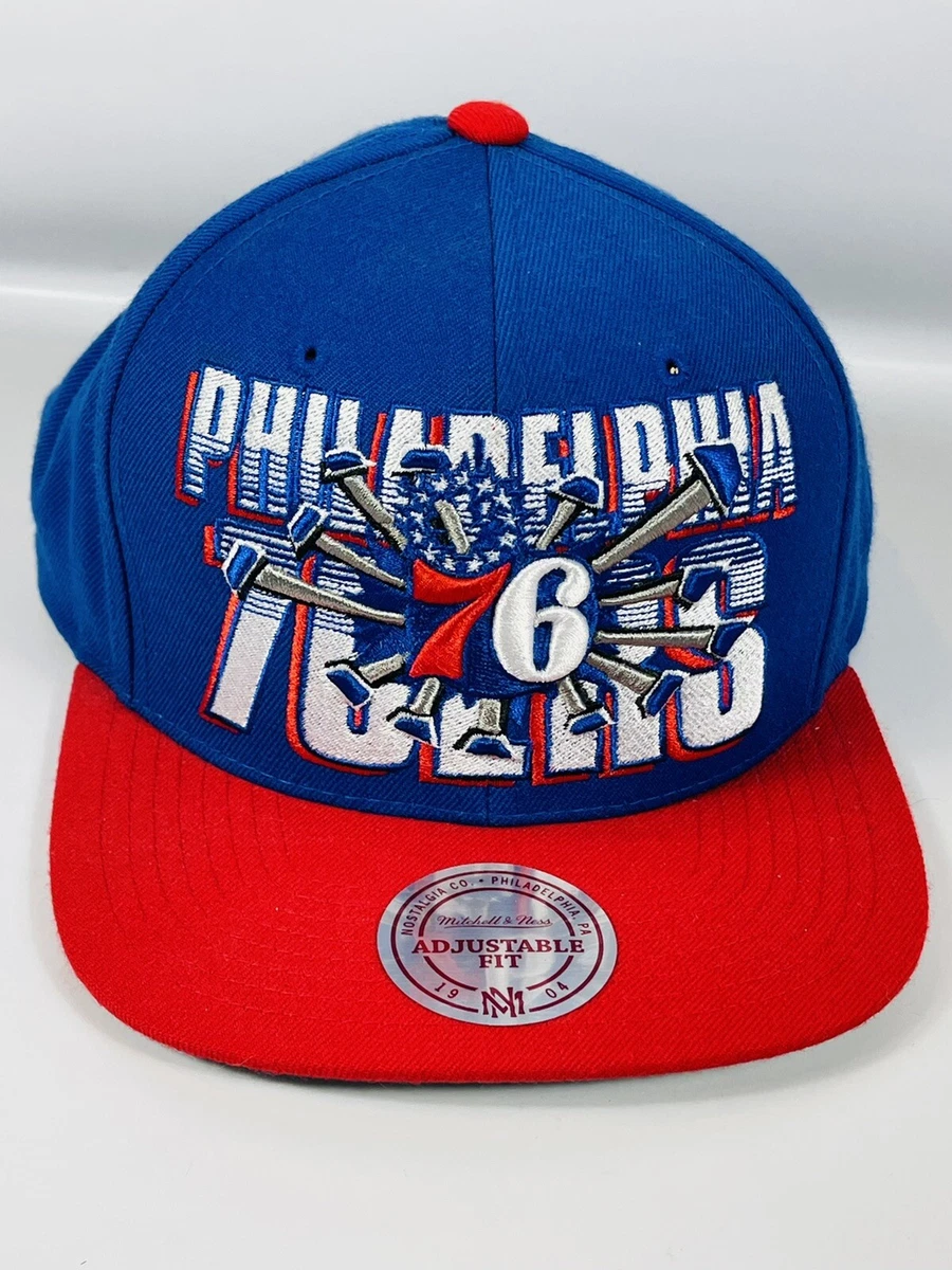 Philadelphia 76ers Throwback Mitchell Ness Blowout Snapback Hat