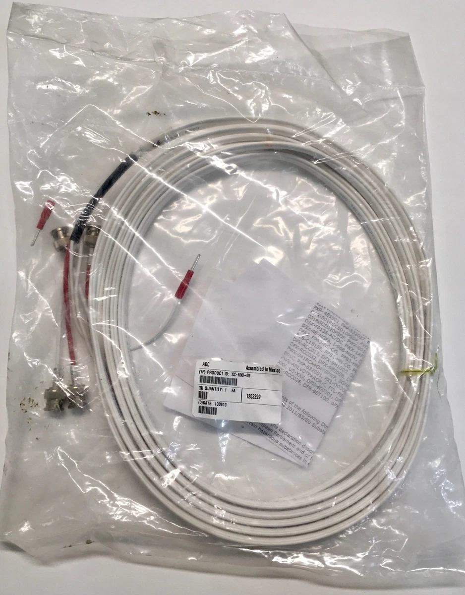 TE XCC-BBXD-012 ADC PATCH CABLE 735A DUAL BNC WTRACE 12FT New in UNOPENED  pkg | eBay