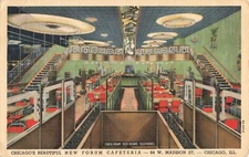 Postcard Chicago's Beautiful New Forum Cafeteria, Illinois VTG VPC02.