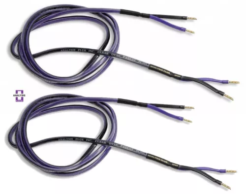 Analysis Plus Clear Oval Speaker Cable Stereo Pair 12 ft