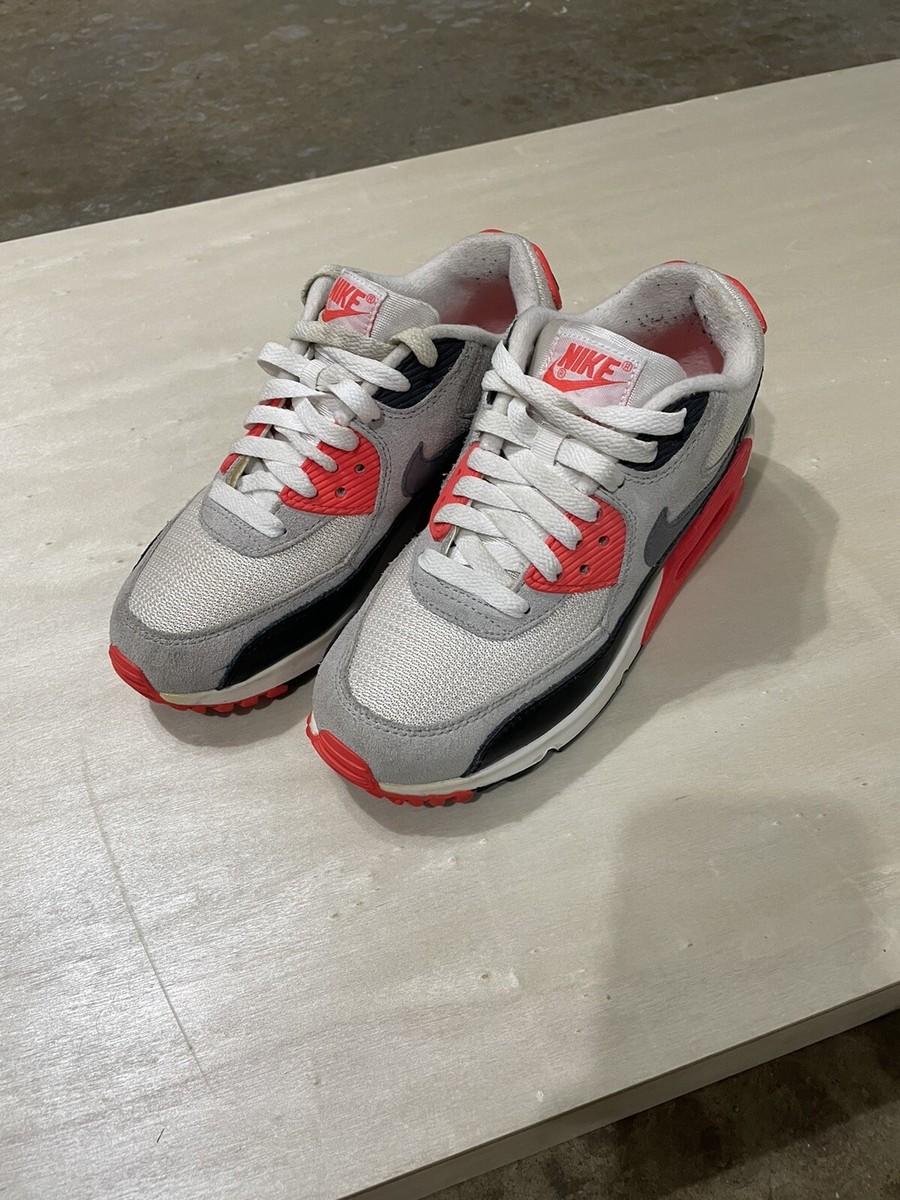 nike air max 90 flyknit white red