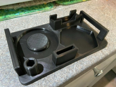 Kompatibler AeroPress Kaffee Organizer Caddy - 3D-gedruckter Artikel - schwarz