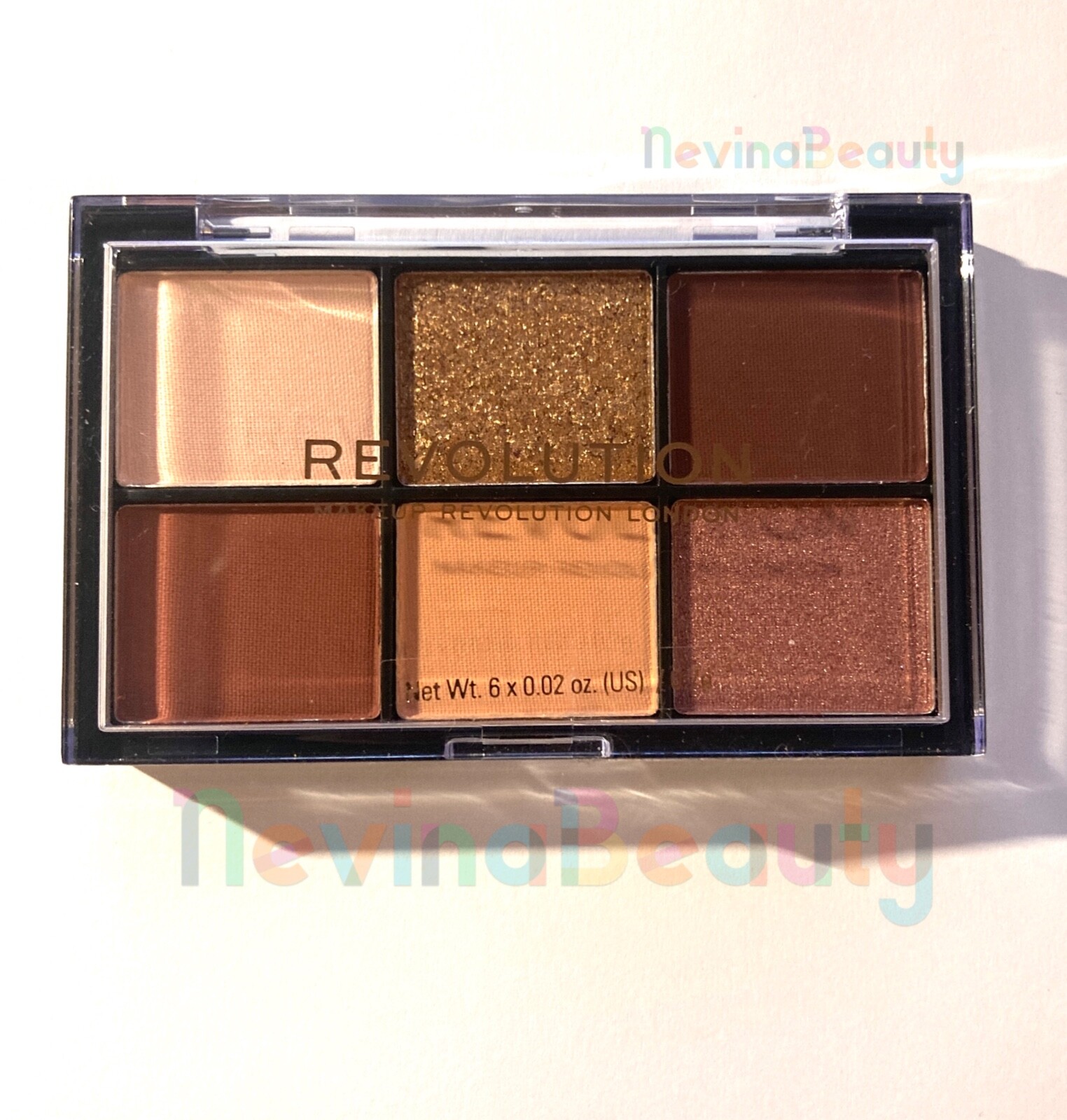 MAKEUP REVOLUTION ReLoaded Mini EYESHADOW PALETTE Velvet Rose 6 SHADE