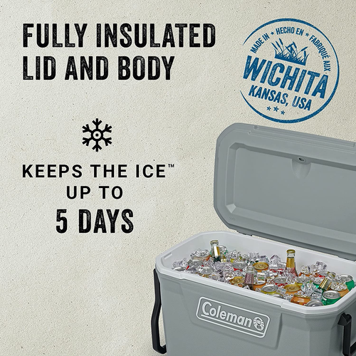 316 Series Insulated Portable Cooler with Heavy Duty Wheels, Leak-Proof Wheeled - Picture 2 of 8