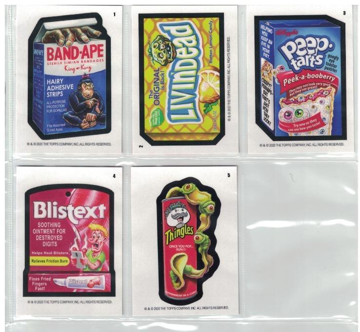 2020 Wacky Packages ANS WEEKLY SERIES JUNE 2020 WEEK 1 COMPLETE