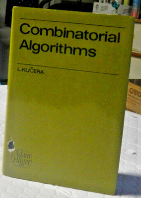 Combinatorial Algorithms Hardcover Book Dust Cover 1990 Ludek Kucera Vintage