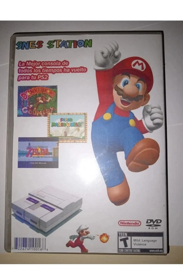 SUPER NINTENDO COMPILATION FOR PLAYSTATION 2 PS2 SNES STATION COLLECTION GAMES  - Immagine 2 di 4