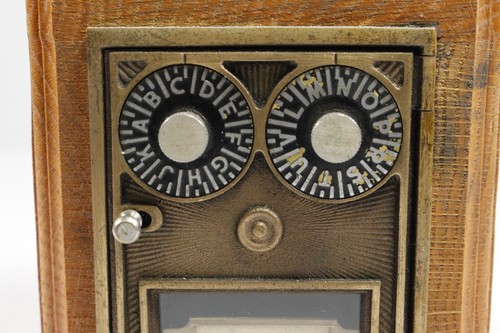Vintage Post Office Box Bank #41 with Combination Corbin Cabinet Lock Wood - Picture 2 of 8