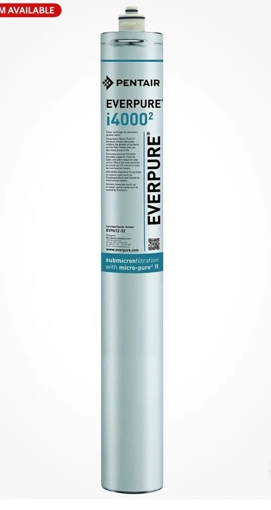 Pentair Everpure i4000-2 EV9612-32 Water Micropure II Filter Cartridge