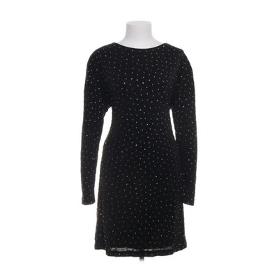 H&M, Cocktailkleid, Größe: M, Schwarz, Viskose, Gepunktet, Damen #uiQ