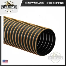 Flexaust Flexadux LCDC 12" ID x 10 Ft Black Polypropylene Hose for Leaf Vacuum