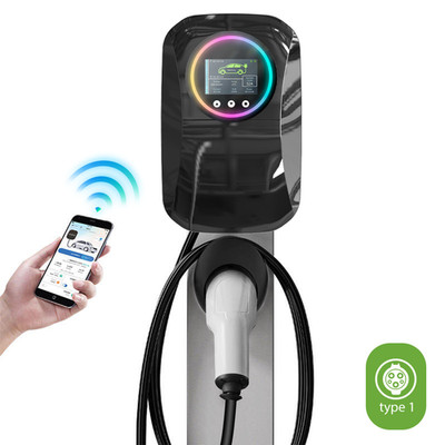 E-MINGZE Wallbox CCOOL fast EV Charger 7KW32A Phase1 Type1 IP66 Waterproof