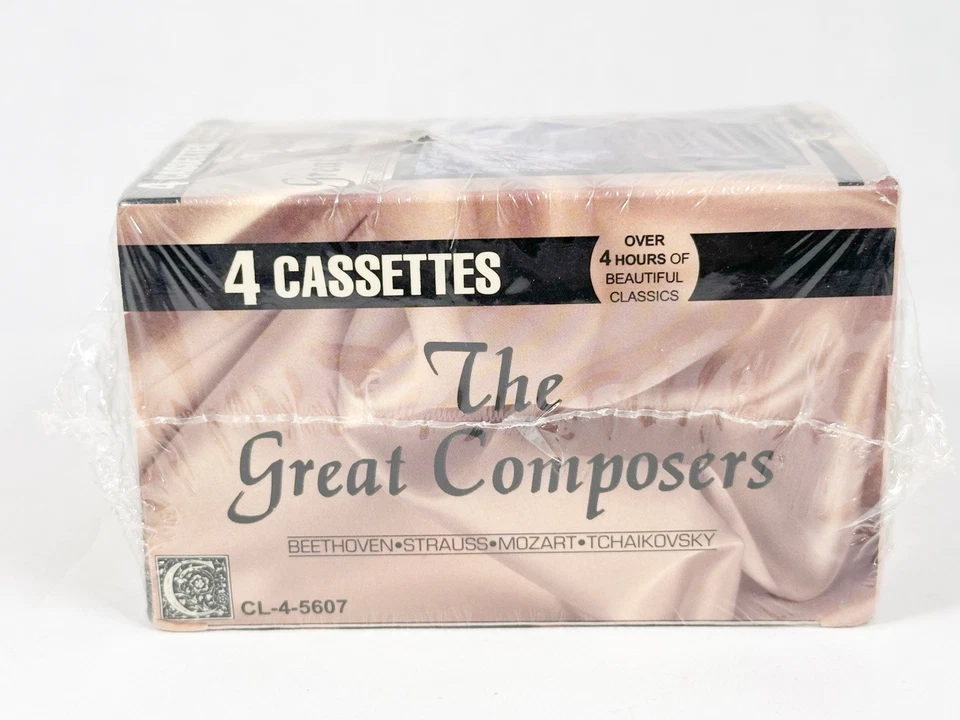 SEALED The Great Composers 4 Volume Cassette Box Set Classical Music Madacy - Image 3 of 4